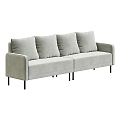 Simple double sofa 3d model