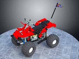 Hyundai Lego Car Lego Car ATV Toy Car 3d model