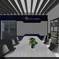 BEYOND MAX Exhibition Booth With Large Screen Ring Light And Modern Seating Area