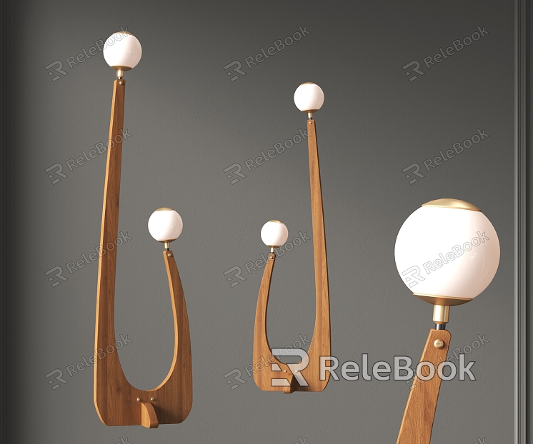 Double-ended floor lamp model