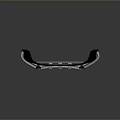 Car Bumper With Modern Design LED Lights And Chrome Trim Details