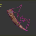 Niujiao Charge Display Niujiao Display Decoration Craft Decorations 3d model