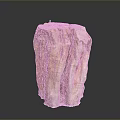 Rustic Wood And Stone Stump Shaped Decorative Base With Natural Texture And Earthy Tones