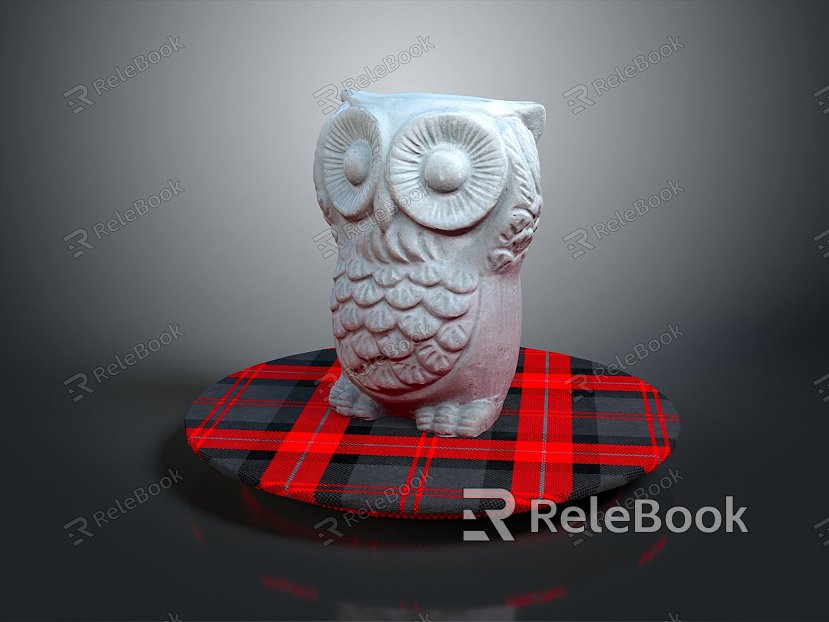 Owl grimace owl long-eared owl wulin owl monkey face owl carved owl model