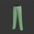 White Casual Straight Leg Pants With Elastic Waist For Comfortable Daily Wear