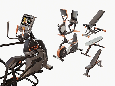 Modern Fitness Equipment 3d model