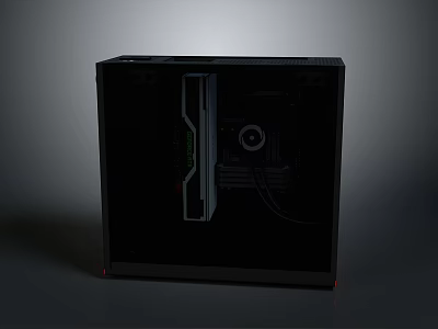 Sleek Modern Black Kitchen Appliance With Glass Door And Digital Control Panel 3d model