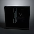 Sleek Modern Black Kitchen Appliance With Glass Door And Digital Control Panel