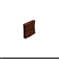 Classic Wooden Bookcase with Carved Details Glass Doors Drawers And Cabinet Doors