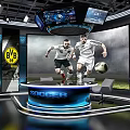 Studio Interview Room Live Football 3d model