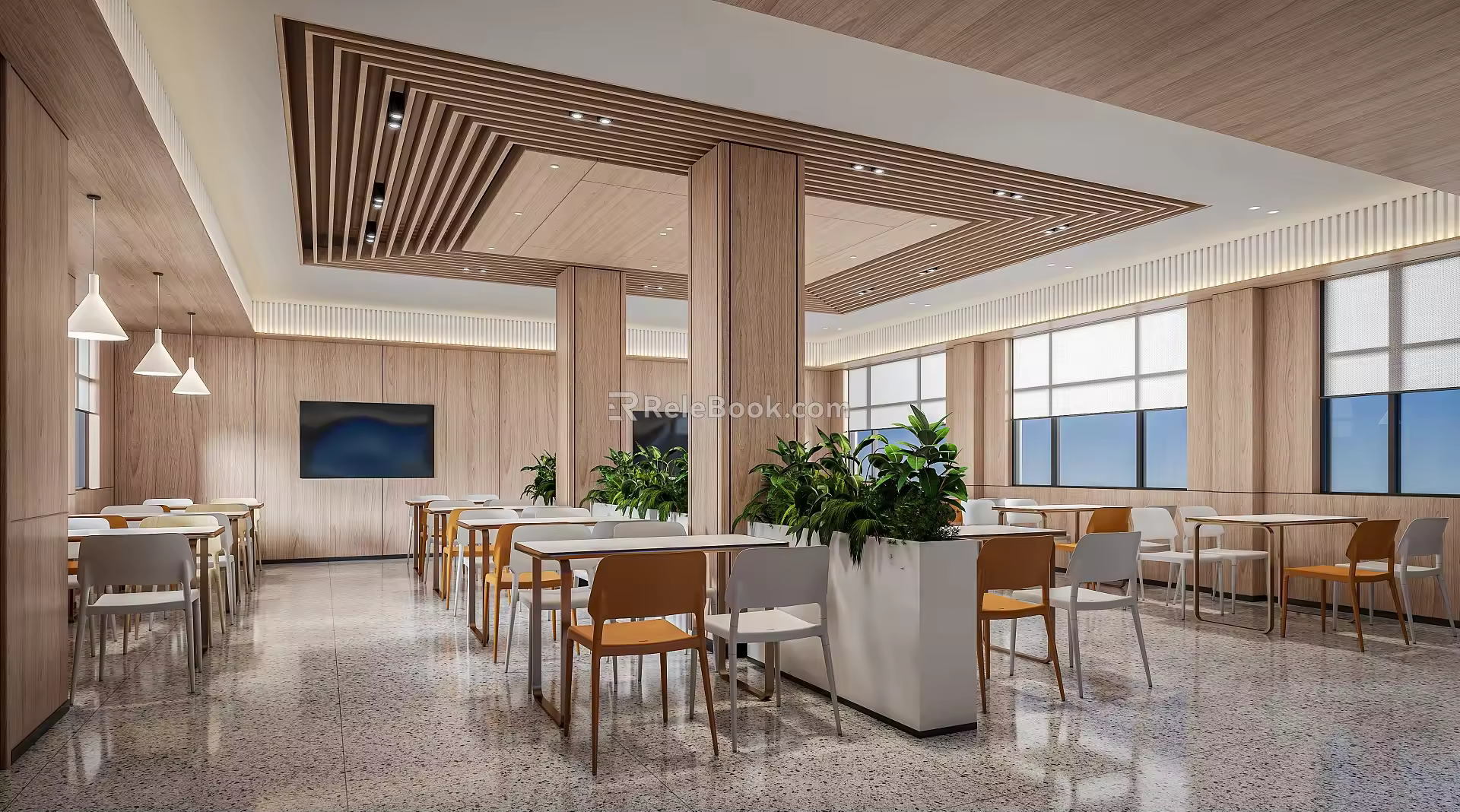 Cafeteria 3d model