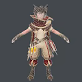 Game Character Cartoon Character Little Fox Anime Character 3d model