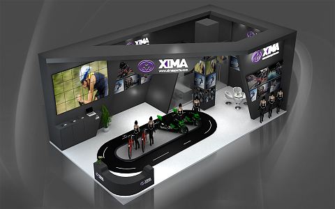 Modern Exhibition Booth Exhibition Hall 3d model