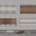 Modern bedside backrest soft bag backrest 3d model