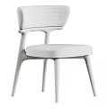 Modern Accent Chair With Light Beige Fabric Seat And Wooden Legs Design