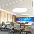Modern Meeting Room Meeting Table and Chair 3d model