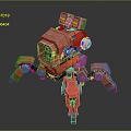 Mech tank mech insect mech spider crab machine crab mechanical crab mech crab 3d model