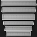 Metal Air Conditioner Vents With Grille Design In Various Sizes For Home Office