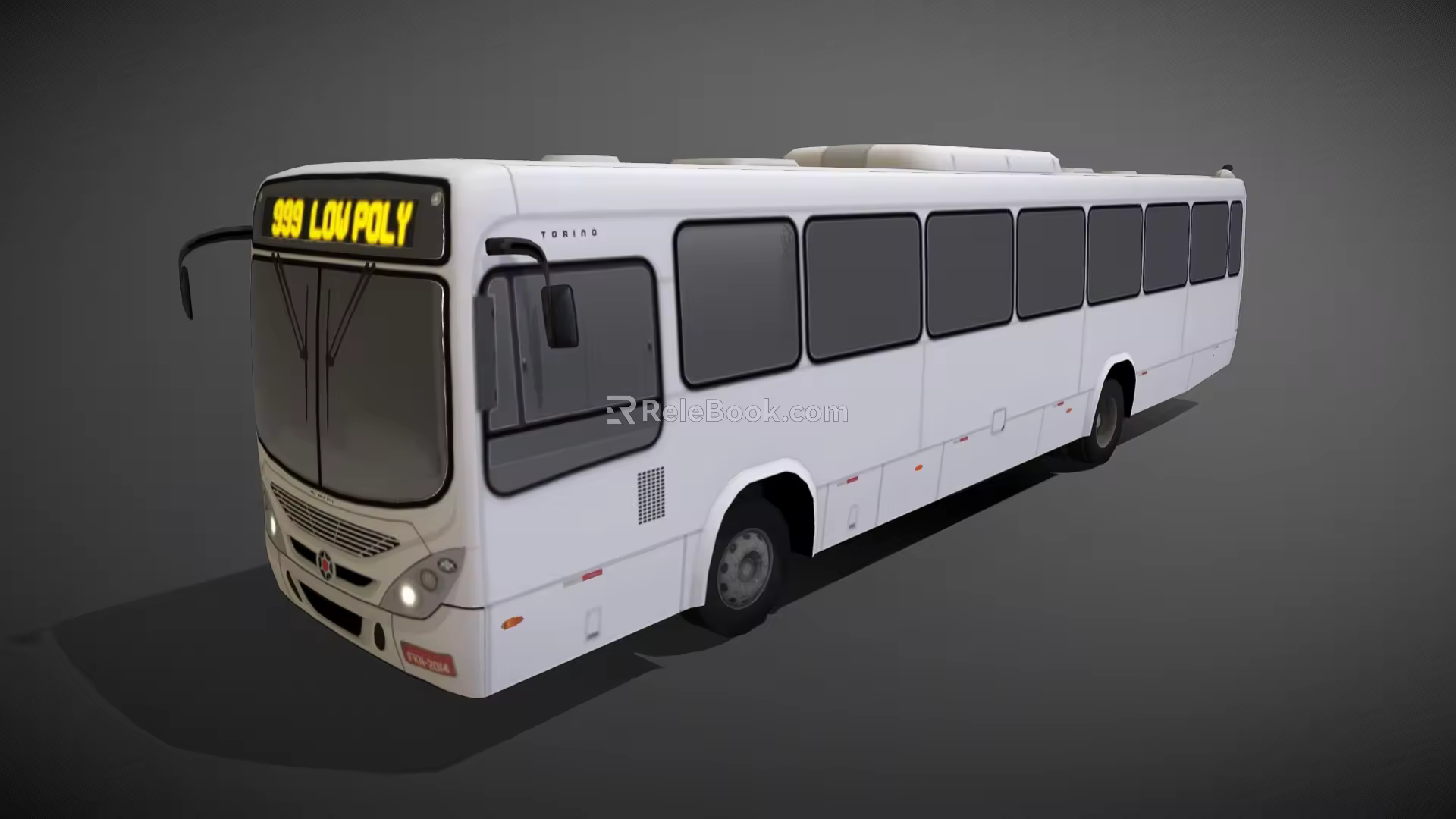 Bus Passenger Bus Shuttle Low Face Number Low Model Simple Model Game Sub-era Film and Television Level 3d model
