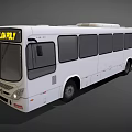 Bus Passenger Bus Shuttle Low Face Number Low Model Simple Model Game Sub-era Film and Television Level 3d model