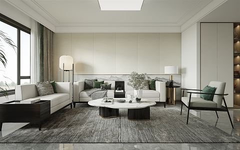 New Chinese Living Room 3d model