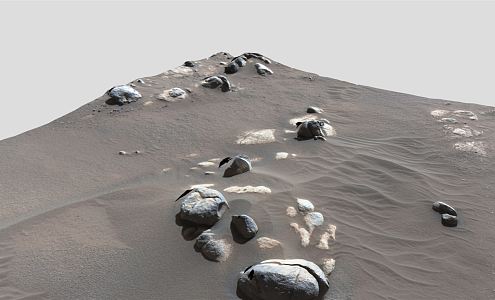 modern ground mars ground topography 3d model