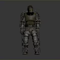 Mechanical Reinforced Full Body Protective Suit With Armor Components For Daily Use