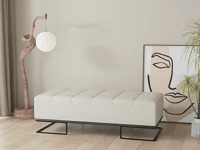 Sofa stool 3d model