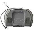 Vintage Portable Radio Cassette Player With Dual Speakers Antenna And Control Buttons