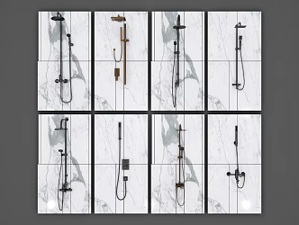 Modern Shower 3d model