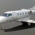 Small White Jet Aircraft With Multiple Windows Wing And Engine Parked On Ground 3d model