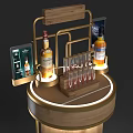 Wine table 3d model