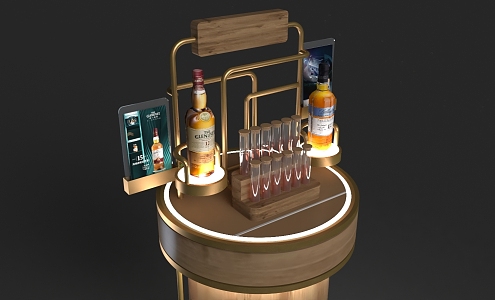 Wine table 3d model