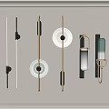 Various Modern Wall Sconces With Unique Designs For Interior Decoration 3d model