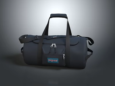 Black SPORTECH Sports Duffel Bag With Handle And Adjustable Shoulder Strap 3d model Black SPORTECH Sports Duffel Bag With Handle And Adjustable Shoulder Strap 3d model