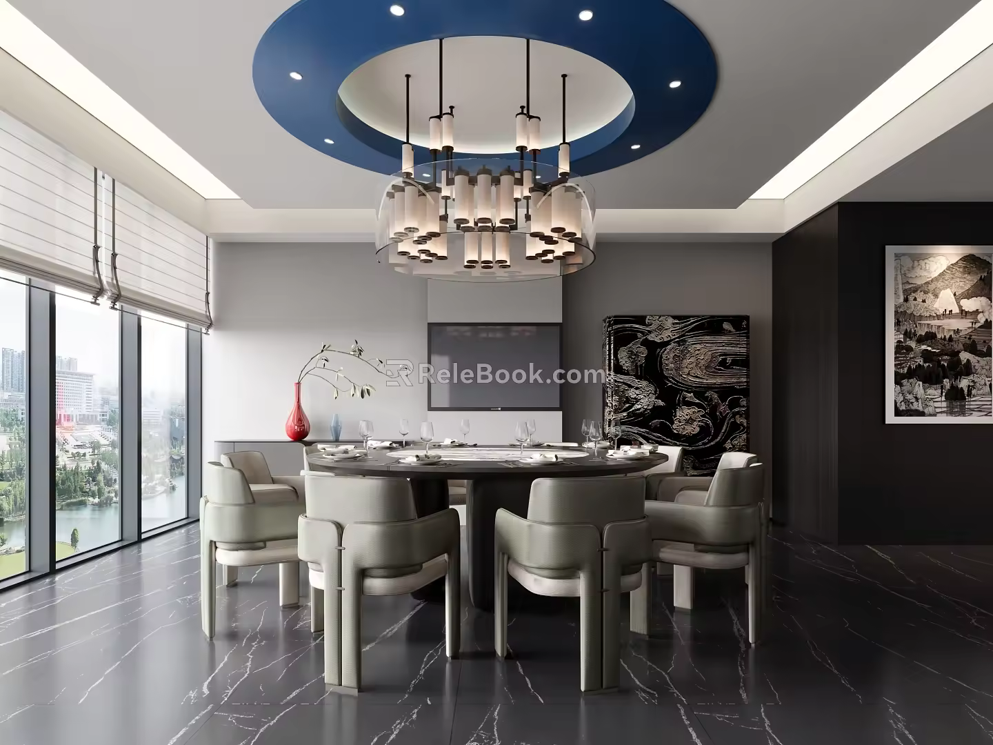 Box Room Restaurant 3d model