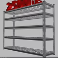 Heavy Duty Metal Wire Mesh Shelving Unit With Multiple Tiers For Efficient Storage Solution