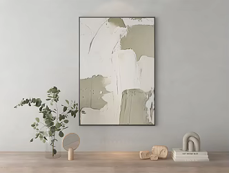 Modern abstract painting texture painting 3d model