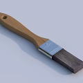 Essential Household Brush With Wooden Handle Metal Ferrule And Durable Bristles