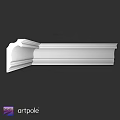White Decorative Architectural Molding With Ornate Design For Interior Decoration