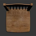 Classic Wooden Dining Chair with Slat Back Design and Natural Wood Finish