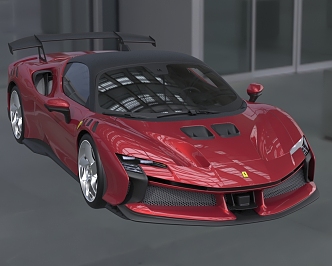 2024 Ferrari SF90Stradale Super sports car 3d model