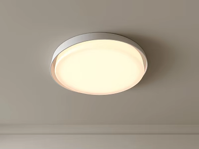 Modern Minimalist Ceiling Light with Soft White LED Lighting for Living Room and Bedroom Decor 3d model