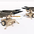 Two Military Utility Vehicles Equipped With Multiple Missile Launchers For Military Operations