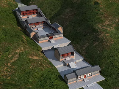 Chinese Temple Ancient Temple 3d model