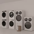 Modern White Washing Machines And Dryers For Home Laundry Use