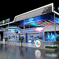 China Telecom Tianyi Cloud Exhibition Booth With Digital Screens And Modern Design