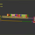 Efficient Red Frame Industrial Conveyor Belt Cleaning Equipment With Black Blade