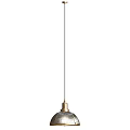 Elegant Pendant Light Featuring Gold Metal Frame And Ribbed Glass Shade Design