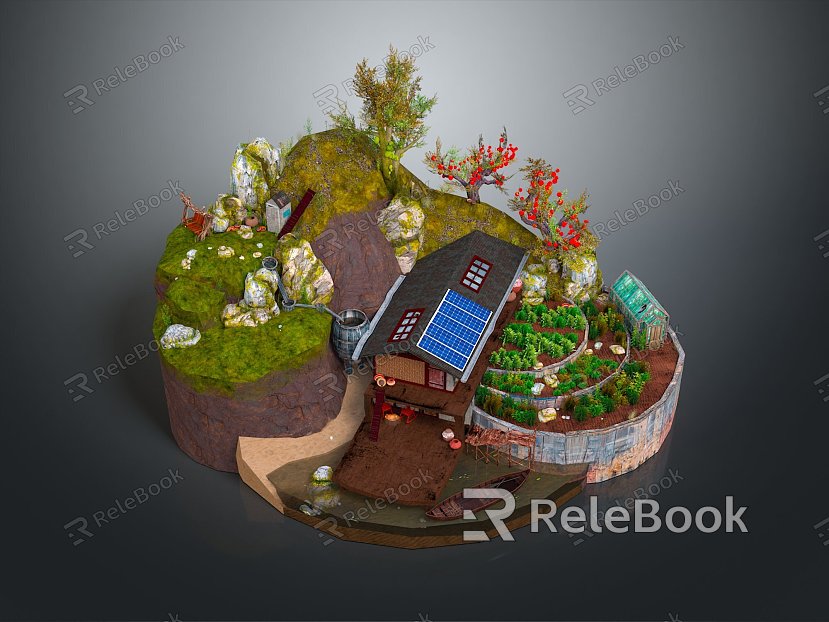 Cartoon Landscape Animation Landscape Landscape Landscape Landscape Rural Landscape Painting Outdoor Landscape Rural Landscape model